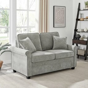 Dvojmiestna pohovka ASB-4170 GREY2, manžestr, sivá