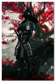 Gario Obraz na plátne Samuraj v brnení v lese - SyanArt Rozmery: 80 x 120 cm