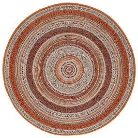 Oranžový vonkajší koberec Universal Verdi, ⌀ 120 cm