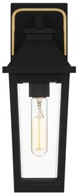 Quoizel QZ-BUCKLEY-S-MBK - Vonkajšie nástenné svietidlo S BUCKLEY 1xE27/40W/230V IP44