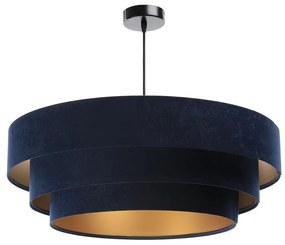 Luster na lanku TRINITI 1xE27/60W/230V modrá/zlatá