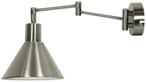 CLX Nástenná flexibilná lampa PIERMARIA, 1xE14, 40W, satinovaná