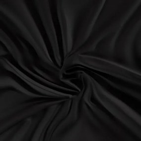 Kvalitex Saténové prestieradlo Luxury collection čierna, 80 x 200 cm