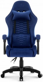 Herné kreslo HC-1000 Navy - zamatová látka