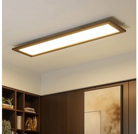 Brilagi - LED Stropné svietidlo SLIMFRAME WOOD LED/58W/230V 124x34 cm tmavohnedá