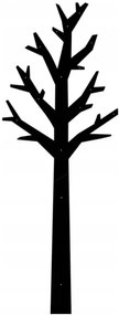 Vešiak na stenu strom 180 čierna