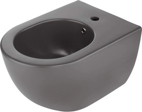 Deante Peonia, závesný bidet 51x36 cm Rimfree, antracitová-titanium, CDE_DBPW