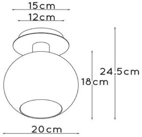 Lucide 74114/01/02 - Stropné svietidlo MARIUS 1xE27/40W/230V zlatá