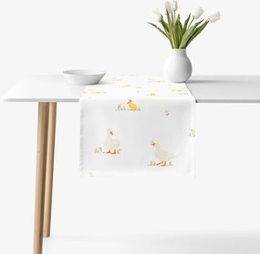 Goldea behúň na stôl 100% bavlnené plátno - kačice 20x120 cm