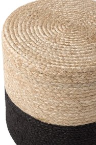 Taburetka Hanse Home JUTTA naturálna zlatá / čierna