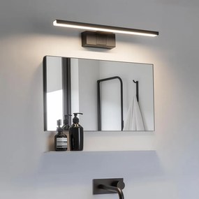 Aigostar - LED osvetlenie zrkadla do kúpeľne LED/8W/230V 4000K 40 cm IP44 čierne