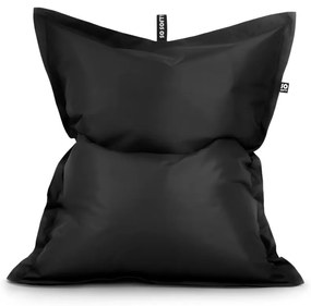 Čierny sedací vak z imitácie kože Pad XL – So Soft?