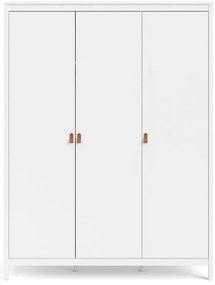 Biela šatníková skriňa 150x199 cm Madrid – Tvilum