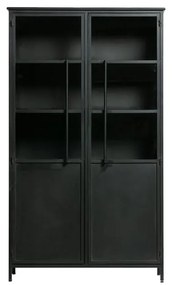 Čierna kovová komoda BePureHome Exhibit