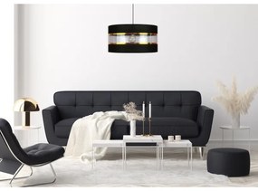 Luster na lanku LIND 1xE27/60W/230V čierna