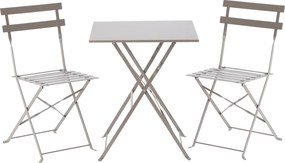 CH Sivá skladacia balkonová sada nábytku Wanda