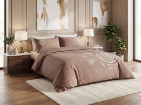Obliečky z mikrovlákna EMBROSA svetlohnedé Rozmer obliečky: 70 x 80 cm | 140 x 200 cm