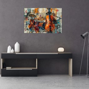 Obraz - Hudobné nástroje (90x60 cm)