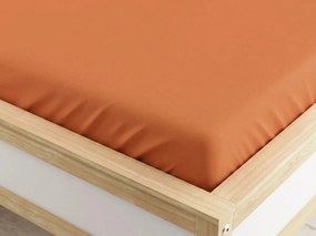 Napínacia obliečka z mikrovlákna oranžová 160 x 200 cm