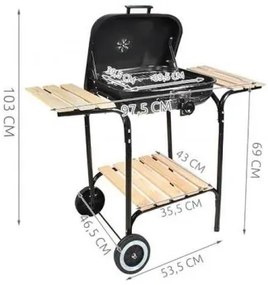 Záhradný gril KAMINER G5423