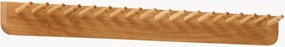 Nástenný regál z dubového dreva Echo, Š 88 cm