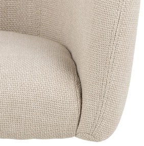 Otočné lounge křeslo Ramsey krémové