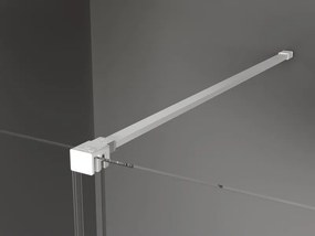 Mexen Velar, sprchový kút s posuvnými dverami 120 x 90 cm, 8mm sklo námraza, biela matná, 871-120-090-31-20