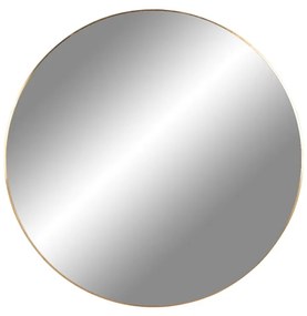 Okrúhle nástenné zrkadlo s rámom v zlatej farbe House Nordic Jersey, ø 60 cm