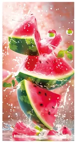 PLÁŽOVÁ OSUŠKA Z MIKROVLÁKNA WATERMELON 100X180 CM VZOROVANÁ