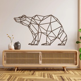 Drevený obraz na stenu Geometrický medveď | BRUKO: HDF - Javor 60 x 34 cm 4399-83168 HDF0244