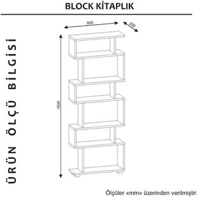 Bielo-hnedá knižnica Blok
