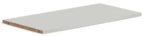 Polica pre knižnicu QBUS, 760x378 mm, 1 ks, svetlošedá