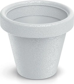 Plastový kvetináč ORIGINAL biely matný
