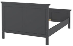 Sivá dvojlôžková posteľ 140x200 cm Paris – Tvilum