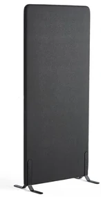 Paraván ZONE, 1700x800x46 mm, antracit, čierne nožičky
