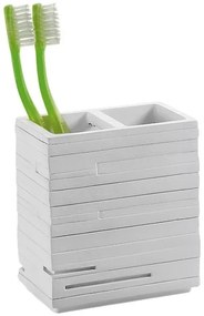 Gedy Gedy, QUADROTTO držiak kefiek na postavenie, biela, QU9802