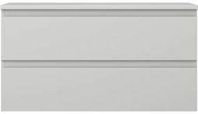 Mexen Orio, kúpeľňová skrinka 90 cm s hornou doskou, 2 zásuvky, sivá matná, 91A10-09047-2-BFFC62