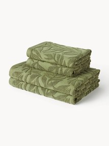 Uteráky's reliéfnou štruktúrou Leaf, rôzne veľkosti