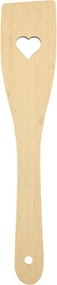 AMADEA Drevená obracačka so srdcom, masívne drevo, 28 cm