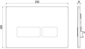 Mexen Tex 04, tlačidlo na splachovanie, zlatá šampanská lesklá, 6104-08