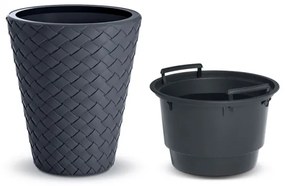 Plastový kvetináč DBMT400 40 cm - antracit