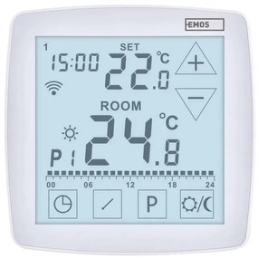 Bezdrôtový digitálny termostat GoSmart 230V/16A Wi-Fi Tuya