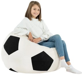Plyšové kreslo v tvare lopty – čierne, pohodlné, moderné Veľkosť: XL