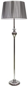 Stojacia lampa GILLENIA 1xE27/60W/230V strieborná