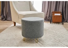 Taburet NANI, priemer 40 cm, sivý