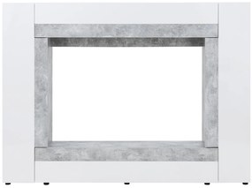 Obývacia stena Okno 225 cm biela/betón