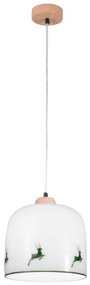Kolarz A1352.31.G.100-Luster na lanku NONNA 1xE27/60W/230V jelene dub/biela/zelená