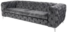 Sedačka Modern Barock 240 cm tmavosivá