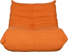 Dizajnové kreslo Nua zamat oranžové