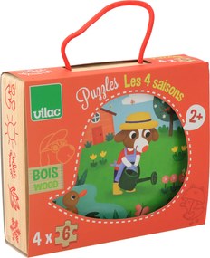 Vilac Drevené puzzle - 4 ročné obdobia